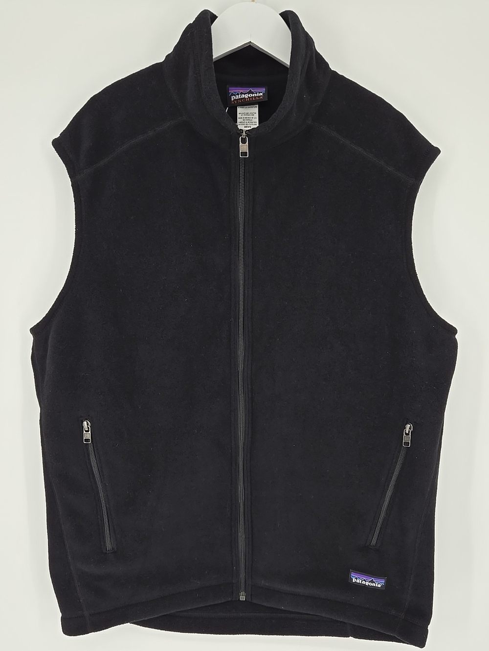 Patagonia Synchilla Black Men's Vest with Zip Pockets Size L